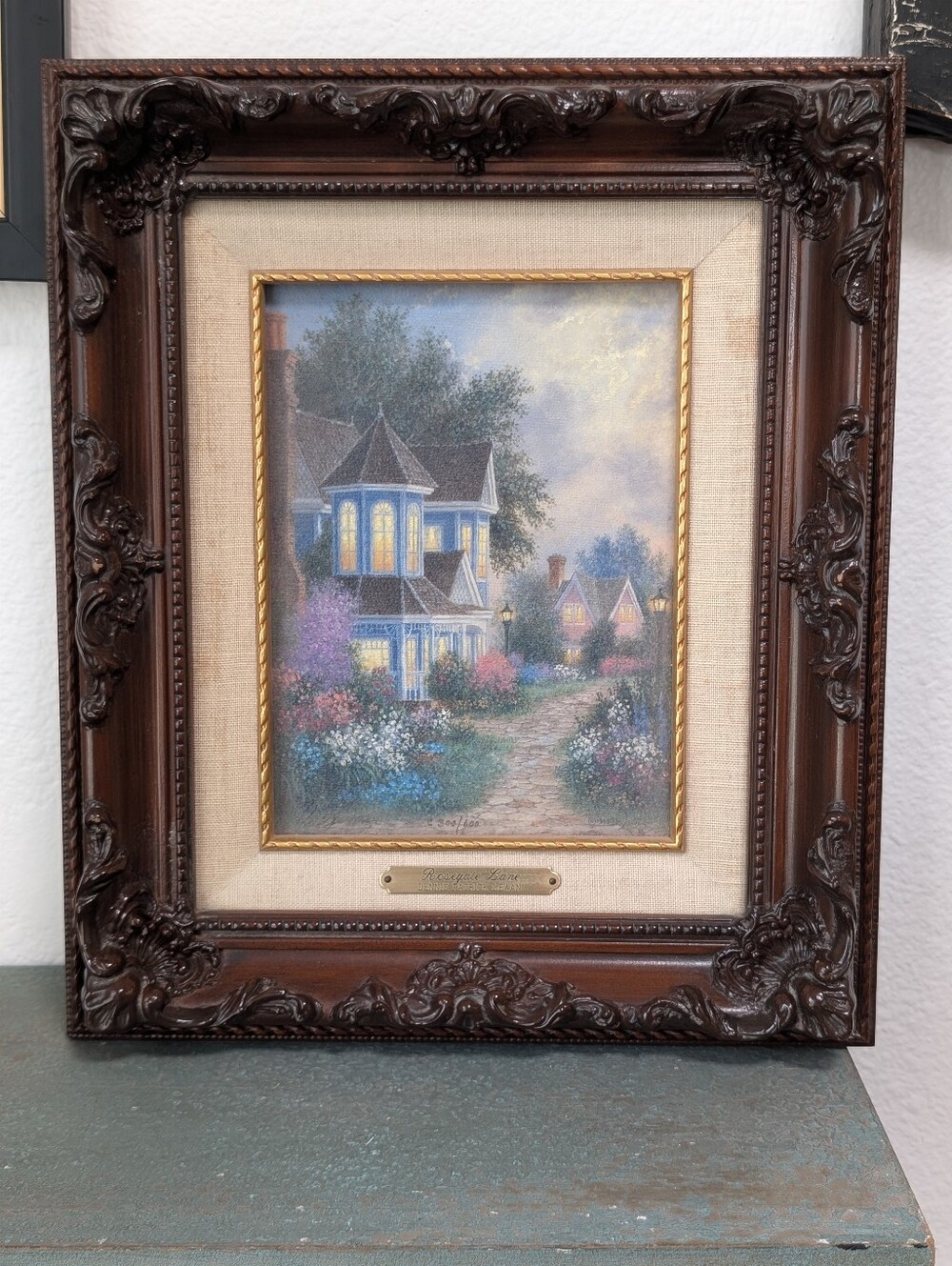Dennis Patrick Lewan 'Rosegate Lane' Mixed Media Limited Art Edition 300/600 COA